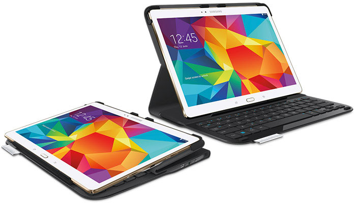 новый, тонкий и легкий защитный чехол-клавиатуру для нового Samsung Galaxy Tab S 10.5 - Logitech Type S