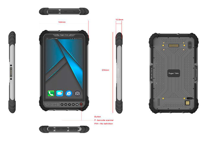 8 Inch Rugged WindowsTablet PC Hosoton Q801