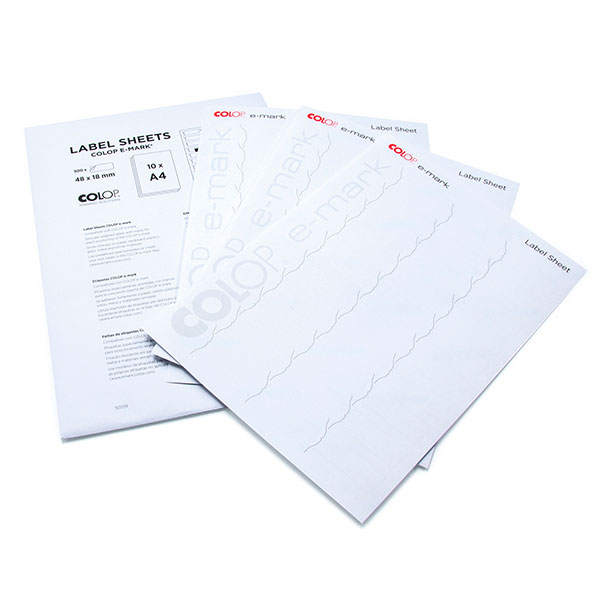 COLOP e-mark label sheets